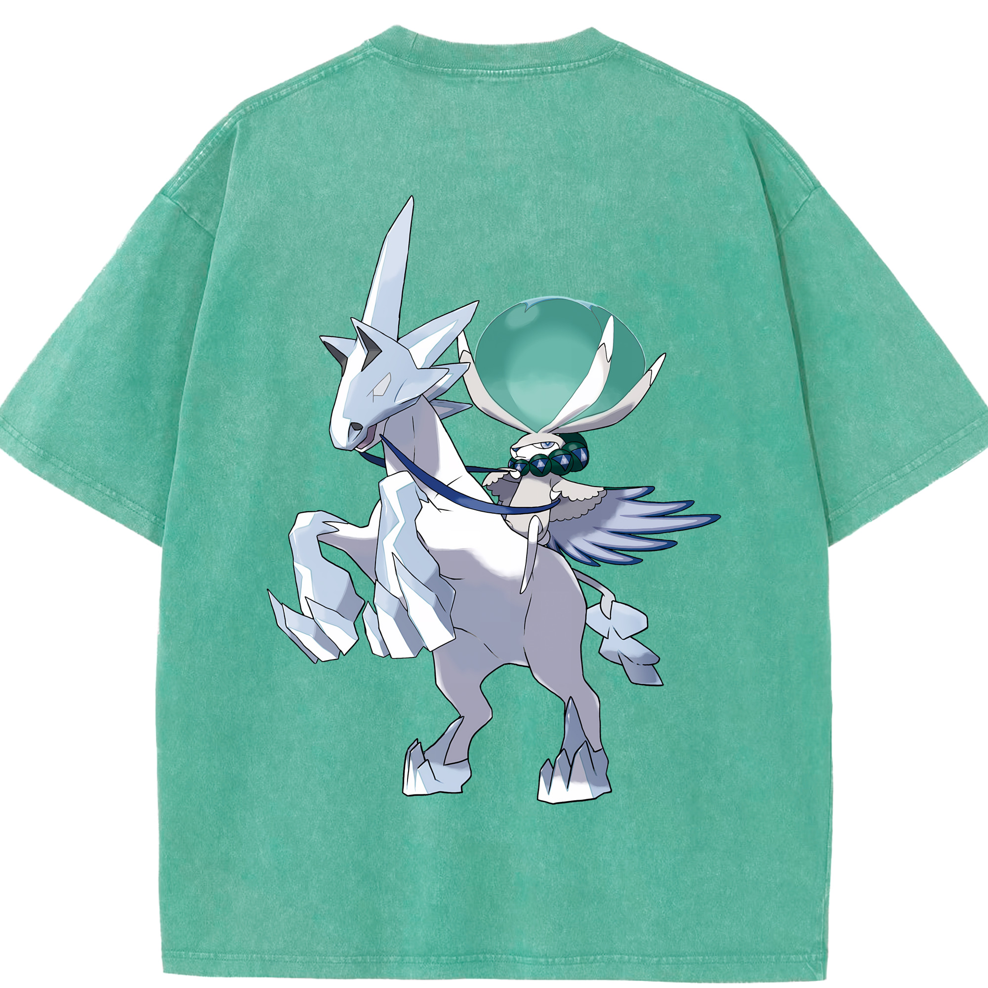 （画像用） ポケットモンスター Pokémon 綿100% ヴィンテージ風 半袖Tシャツ（背面プリント）